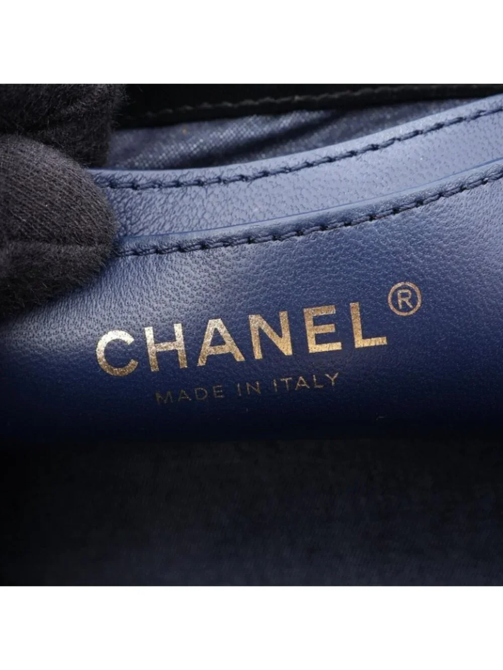 Chanel Shoulder Bag Quilted Black Lambskin Vanity Chain